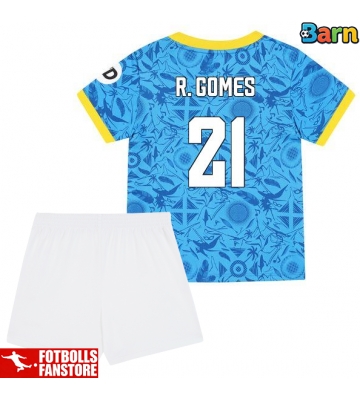Wolves Rodrigo Gomes #21 Tredje Tröja Barn 2025-26 Kortärmad (+ Korta byxor)